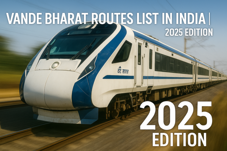 Complete Guide to Vande Bharat Express Routes in India (2025 Edition)